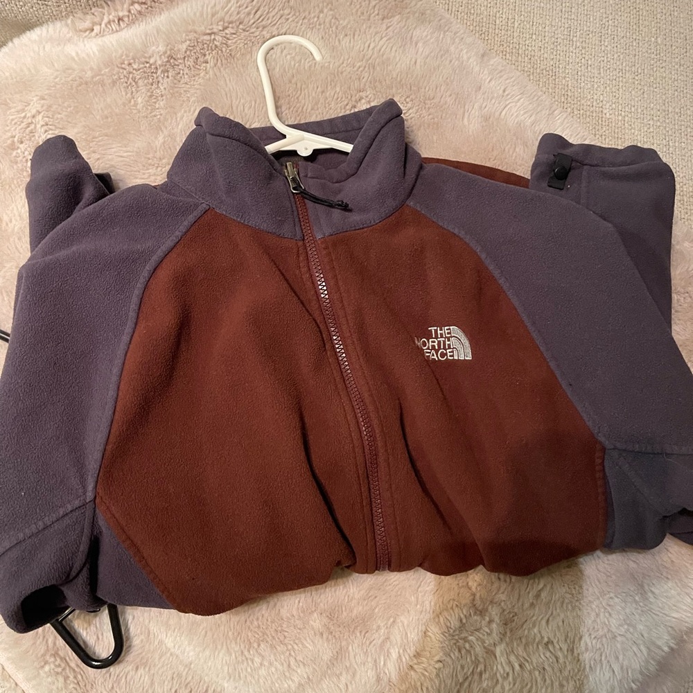 The North Face Brown and Gray Fleece Jacket